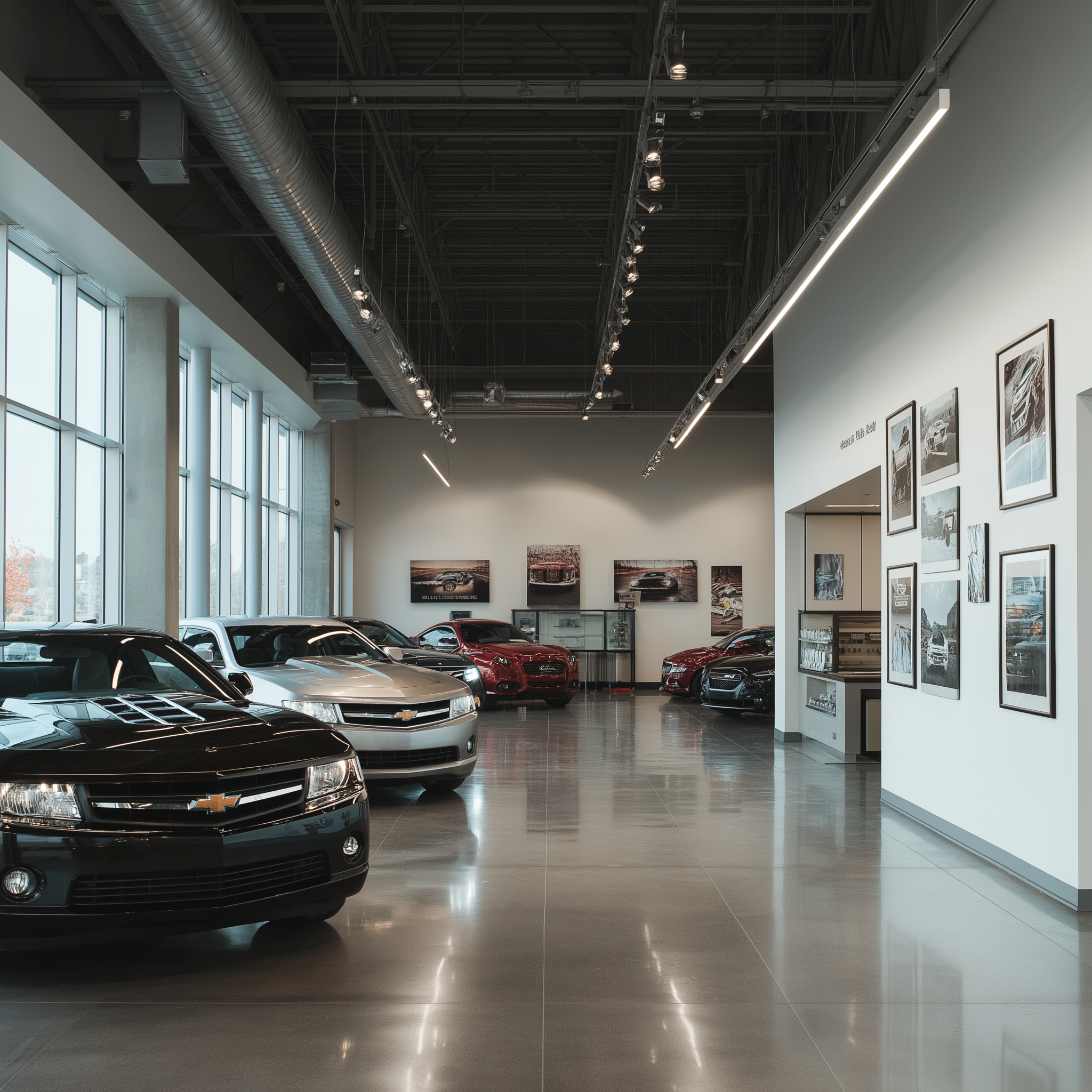 image of classic car dealership